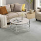 Elegant Round Table With Sintered Stone Top & Sturdy Metal Frame