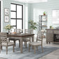 2 Tone 6 Drawer Dining Table - Gray