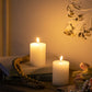 LED Candles With Wick And Remote Control Timer (Set of 2) - White