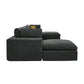 Custom Configuration Modular Sectional With Toss Pillows