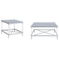 Wallingsford - 2 Piece Square Coffee And End Table Set - Chrome