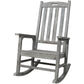 Oversized Porch Rocker Chair With Wide Seat And Tall Backrest