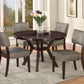 Drake - 5 Pieces Dining Room Set - Espresso / Gray