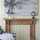 Large Arboreal Shelter Canvas Art Print, Traditional Style Floral Wall Art, Home Decor Accent Piece - Gray / White Matte