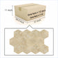 Hexagon Natural Marble Polished Tile For Wall And Floor (Set of 12)
