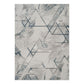 Geometrix - 5'3" X 7'3" Area Rug & Geometric, 3D Effect - Ivory / Gray