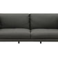 Tadi - Top Grain Leather Loveseat - Black
