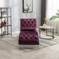 Chaise Lounge Indoor, Button Tufted Upholstered Chaise Lounge Chair With Pillow