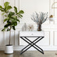 Koda - End Side Table Nightstand, Drawer And Cross Base