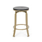 Mirella - Set of 2 - 24" Black and Gold Counter Stools,