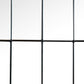 Harvik - Window Pane Wall Mirror With Linear Trim - Black