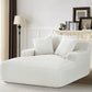Cloudline - Oversized Chaise Lounge, Modern Comfy Couch With Full Foam Cushioning, Cozy Sleeper Sofabed