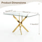 Rectangular Dining Table For Home Kitchen - Gold