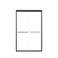 Modern Semi Frameless Double Sliding Shower Door