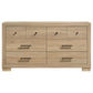 Merritt - 6 Drawer Dresser Cabinet - Light Oak