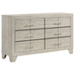 Strout - 6 Drawer Dresser - Cream