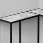 Corner Accent Console Table For Entryway, Unique L-Shaped Design
