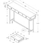 Accent Console Table For Entryway, Storage Drawer, Contemporary & Modern