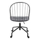 Riley - Farmhouse Adjustable High Back Office Chair - Black