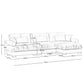 Super Comfort Oversized Modular Sectional Sofa With Movable Ottoman