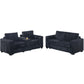 Modern Style 2 Piece Sofa Set With Cup Holders & Charging Port