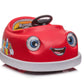 Bumper Car For Kids, 12V Dual Drive 1-6 Years Old Children's Electric Car With Pushrod Dinner Plate USB Bt Music Rocking Horse Mode Anti-Collision Bumper Ride On Car