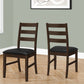 Dining Chair, Dining Room, Side, Upholstered, Transitional (Set of 2) - Black