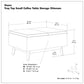 Owen - Tray Top Small Coffee Table Upholstered Storage Ottoman