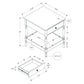 Accent - Table, 2 Tier, Square, Traditional - Walnut