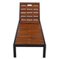 Outdoor Chaise With Adjustable Backrest