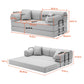 Convertible Sleeper Sofa Bed, Folding Mattress Couch - Light Camel