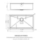 30" Undermount Kitchen Sink 16 Gauge Ledge Workstation - Brushed Nickel