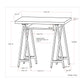 Sawhorse - Handcrafted Solid Desk