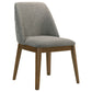 Hutchins - Dining Side Chair (Set of 2) - Gray / Brown