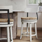 Stool With Natural Seagrass Seat
