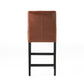 Zuma - set of 2 -28" Brown Leather Counter Stool with Ergonomic and Durable Design