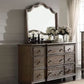 Baudouin - Weathered Mirror - Oak