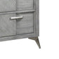 5 Drawer Chest Book Matched Veneers - Gray