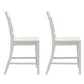 Slat Back Counter Stools (Set of 2) - White