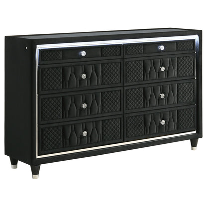 Mika - 8 Drawer LED Dresser