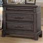 2 Drawer Nightstand Elegant Design - Mahogany
