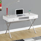 Computer Desk For Home Office, Laptop, Storage Drawers, Glossy Contemporary & Modern