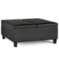 Ellis - Coffee Table Storage Ottoman Contemporary Design