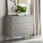 Anson - Console Cabinet - Silver / Champagne