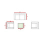 Wicker Seating Group Set With Table And Cushions