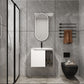Wall Mounted Bathroom Vanity With Sink, 2 Soft Close Doors, Cabinet & Half Door