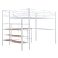 Loft Bed With Desk And Lateral Storage Ladder