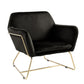 Keira - Accent Chair With Metal Base
