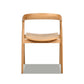 Simeon - Scandinavian Sculpted Dining Chair - Warm Natural Brown