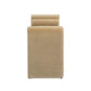 Mason - Arched Arm Bench With Bolster Pillows - Camel Brown Beige